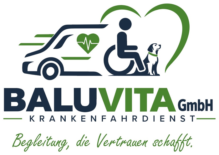 Logo der BaluVita GmbH – Krankenfahrdienst: Begleitung, die Vertrauen schafft.